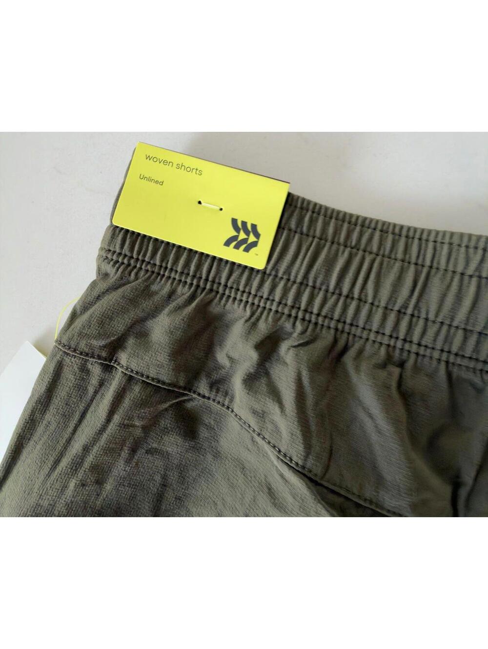 All in Motion Olive Green Woven Unlined Shorts Men Size XL - Picture 3 of 3